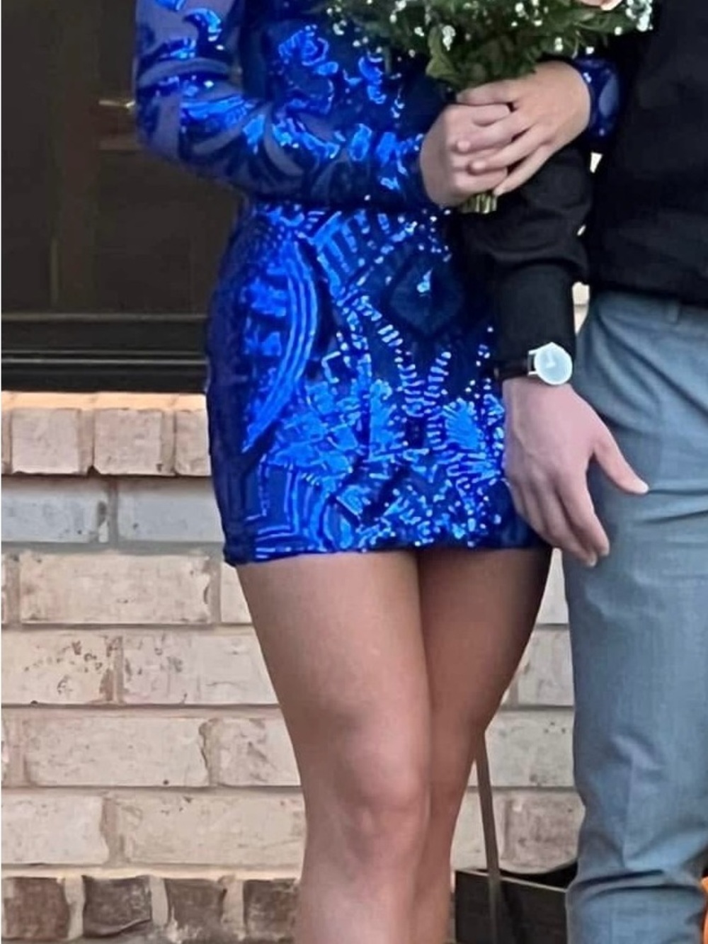 Lucy in the Sky Royal Blue Sequin Mini Dress